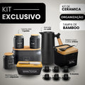 CerâmicaRustique™ - Conjunto Completo: Saleiro, Manteigueira, Porta Pão, Potes e Xícaras! [ULTIMO DIA DE PROMOÇÃO!]🔥