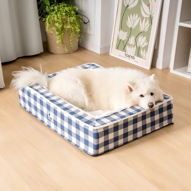 CAMINHA ACONCHEGANTE FUZZY™ - Conforto e Estilo Tartan Para seu Pet + Brinde: PORTA-RAÇÃO HERMÉTICO [🌟OFERTA EXCLUSIVA HOJE]