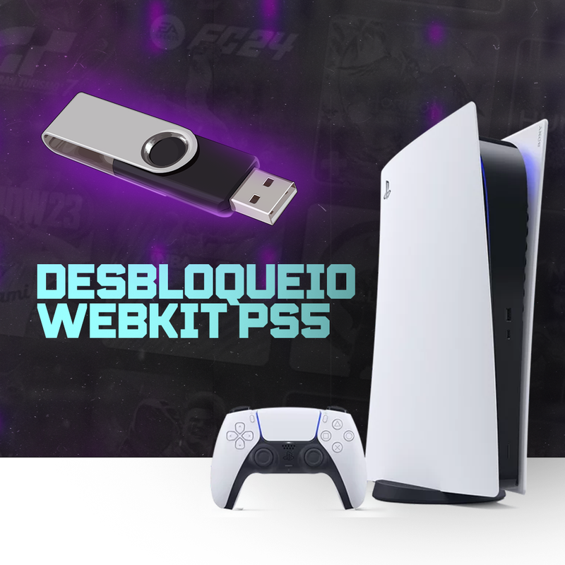 WebKit UnlockerPro - Desbloqueio PS5 com Pendrive + Tutorial Incluso - Frete Grátis!🚀