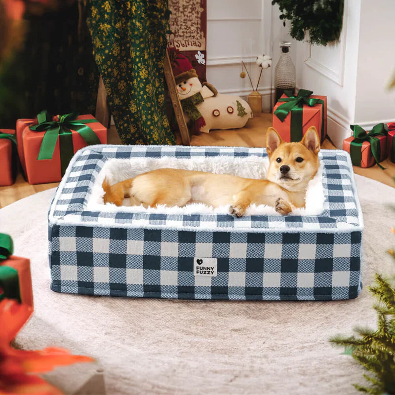 CAMINHA ACONCHEGANTE FUZZY™ - Conforto e Estilo Tartan Para seu Pet + Brinde: PORTA-RAÇÃO HERMÉTICO [🌟OFERTA EXCLUSIVA HOJE]