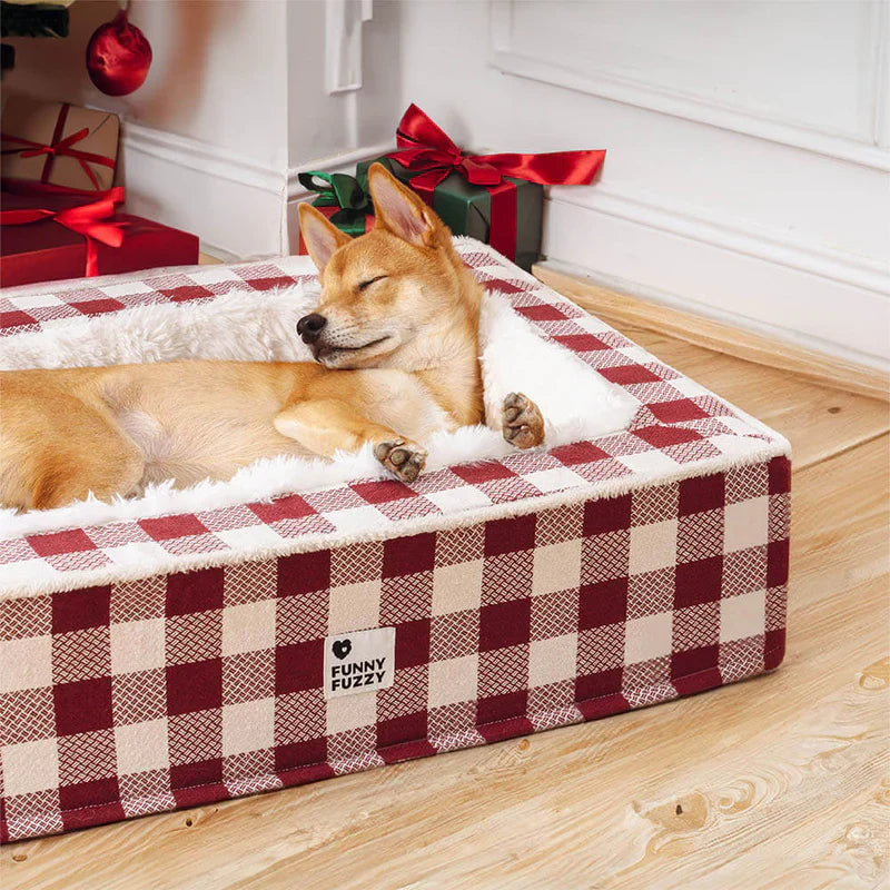 CAMINHA ACONCHEGANTE FUZZY™ - Conforto e Estilo Tartan Para seu Pet + Brinde: PORTA-RAÇÃO HERMÉTICO [🌟OFERTA EXCLUSIVA HOJE]