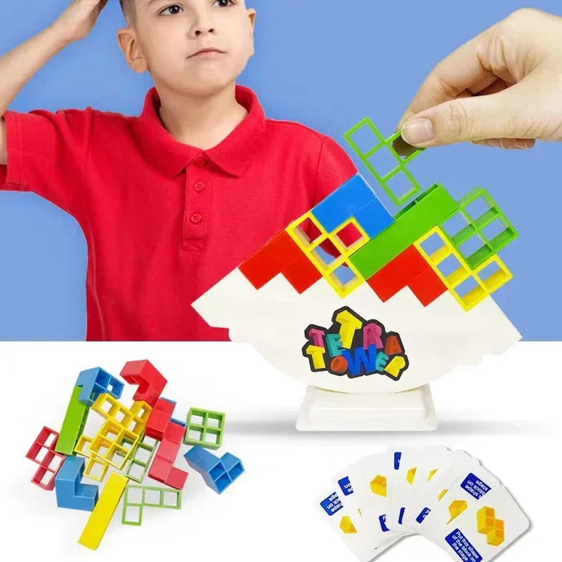 BRINQUEDO EDUCATIVO de Montagem de BLOCOS de Empilhamento TETRIS