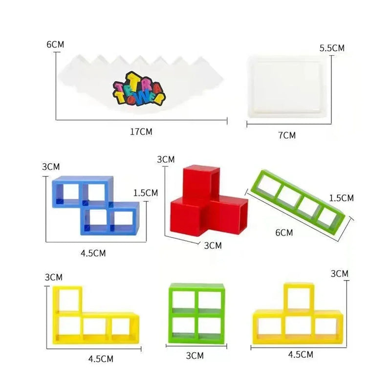 BRINQUEDO EDUCATIVO de Montagem de BLOCOS de Empilhamento TETRIS