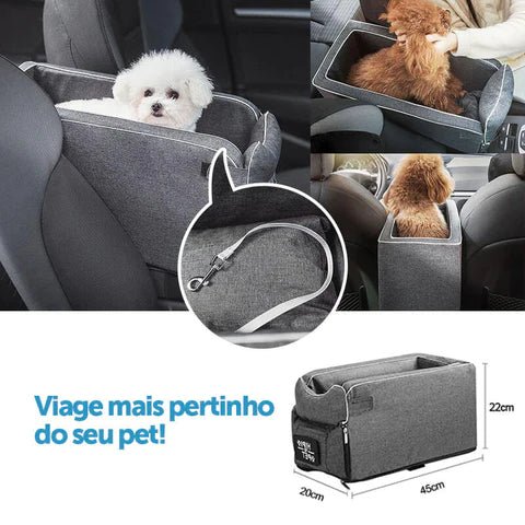 Cadeirinha de Segurança 100% Algodão para Cachorros de Pequeno Porte