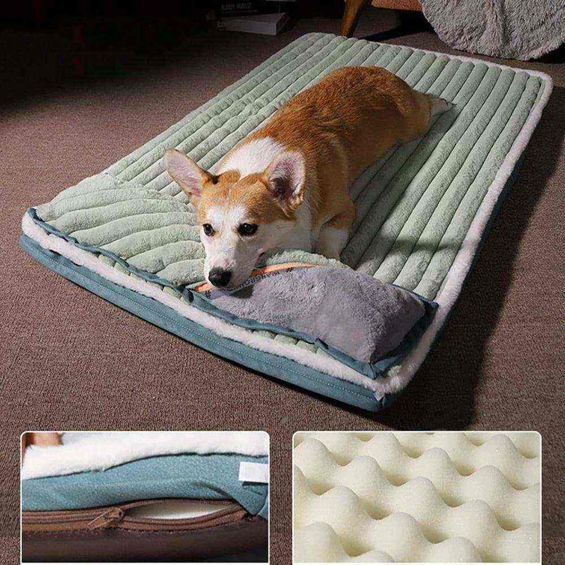 Cama para Pets Lavável Com Zíper e Travesseiro Removível