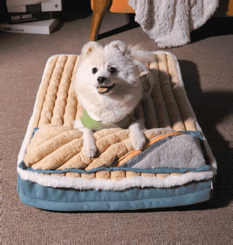 Cama para Pets Lavável Com Zíper e Travesseiro Removível