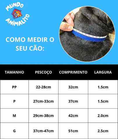 Coleira Personalizada de Couro para Cachorro